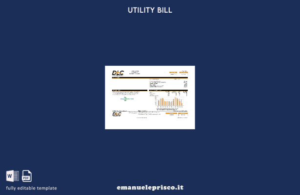 modello di bolletta delle utenze USA Pennsylvania Duquesne Light Company (DLC) i